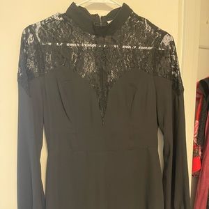 Lush black lace romper size S